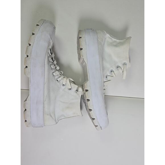 Converse Chuck Taylor All Star Lugged Hi White Womens 9 Shoes Sneakers Chunky - Picture 6 of 8